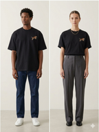 Unisex Oversized Classic T-Shirt(Leopard prints)
